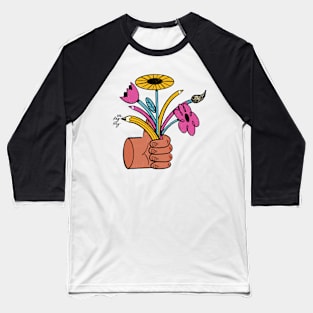 Flowers Baseball T-Shirt